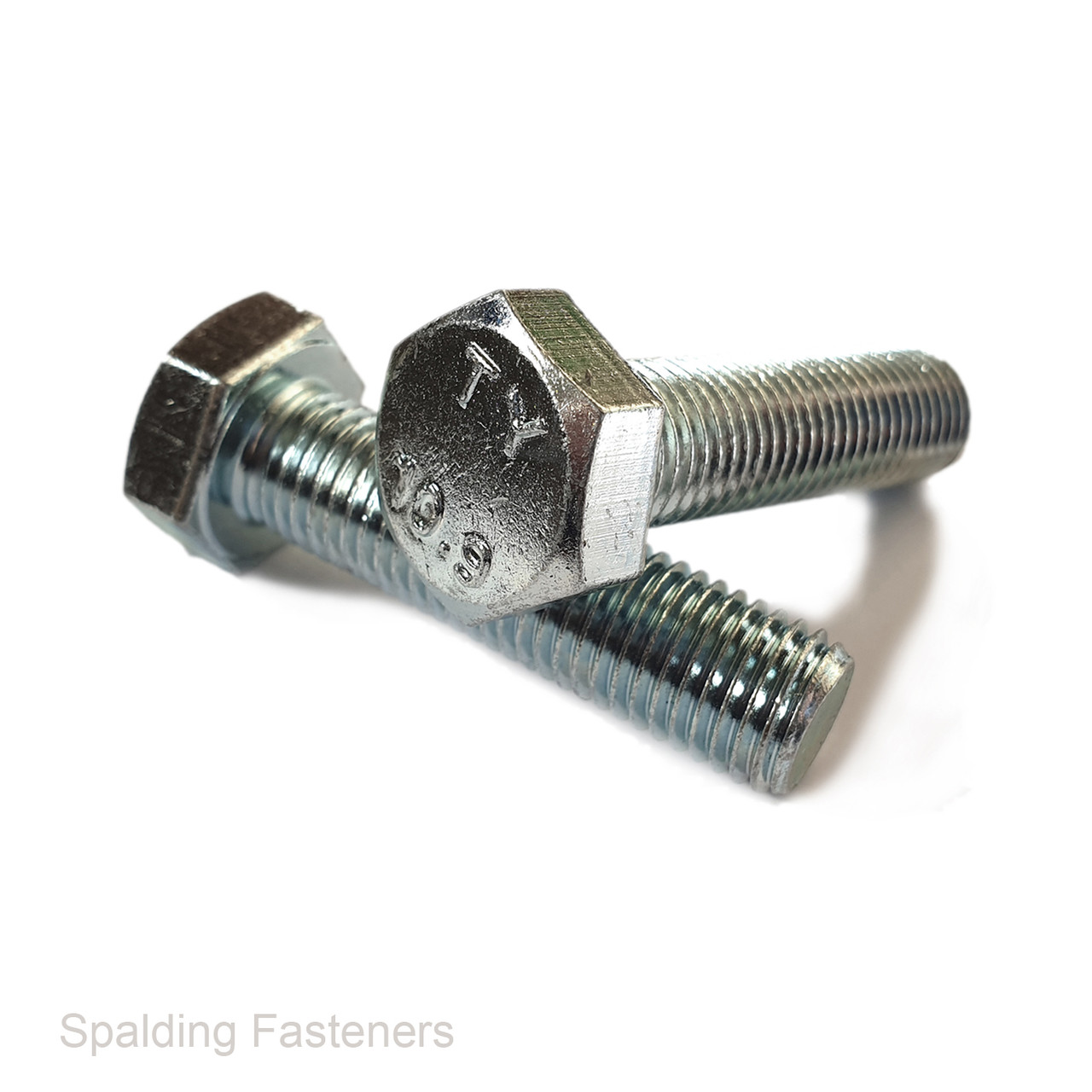 M20 METRIC FINE 10.9 ZINC PLATED STEEL DIN 961 HEX SET Spalding Fasteners
